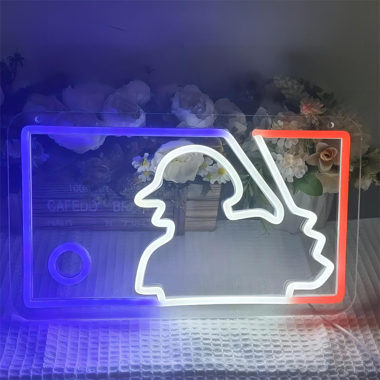 Baseball Man LED Neon Sign Light