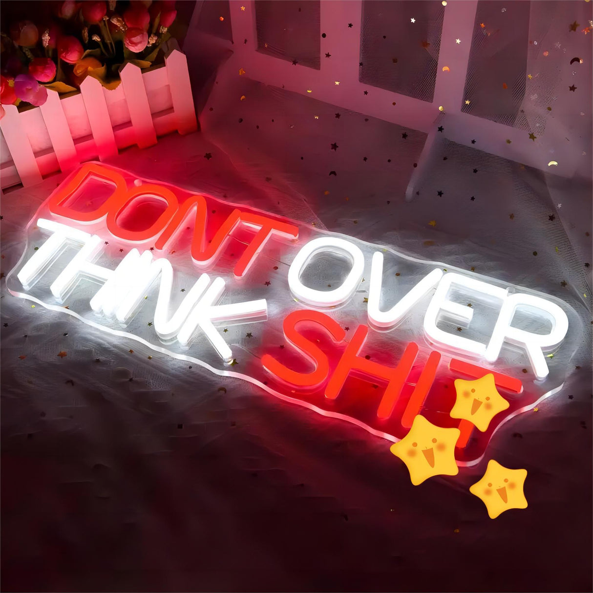 LED Neon Sign - Don't Over Think Shit