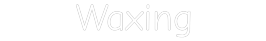 Waxing neon sign, customisable for salon decoration