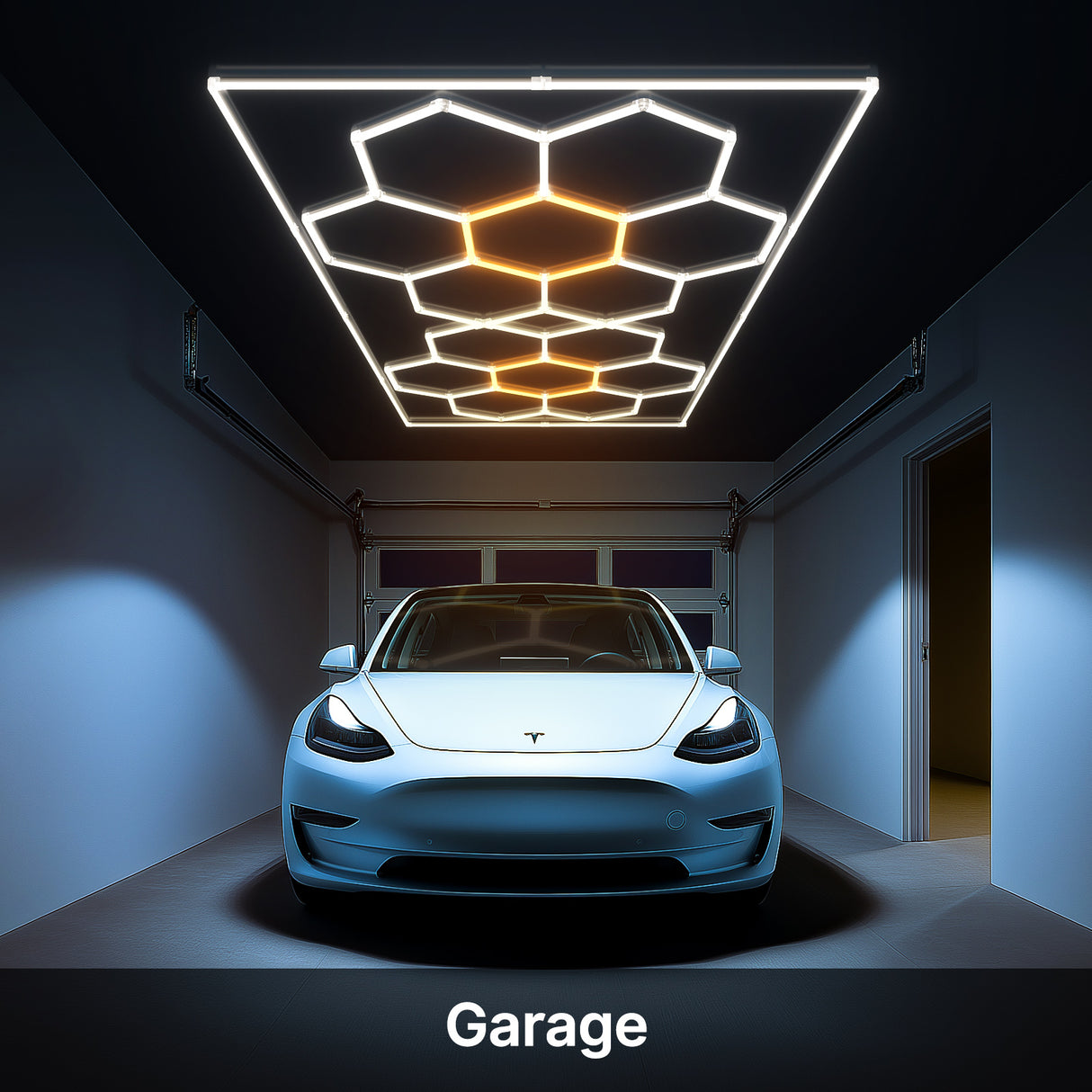 Hexagon LED Lights - Garage