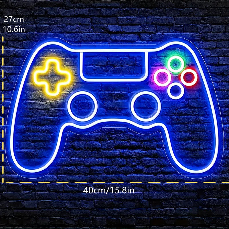 Neon Game Controller Light