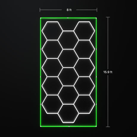 Hex garage lights