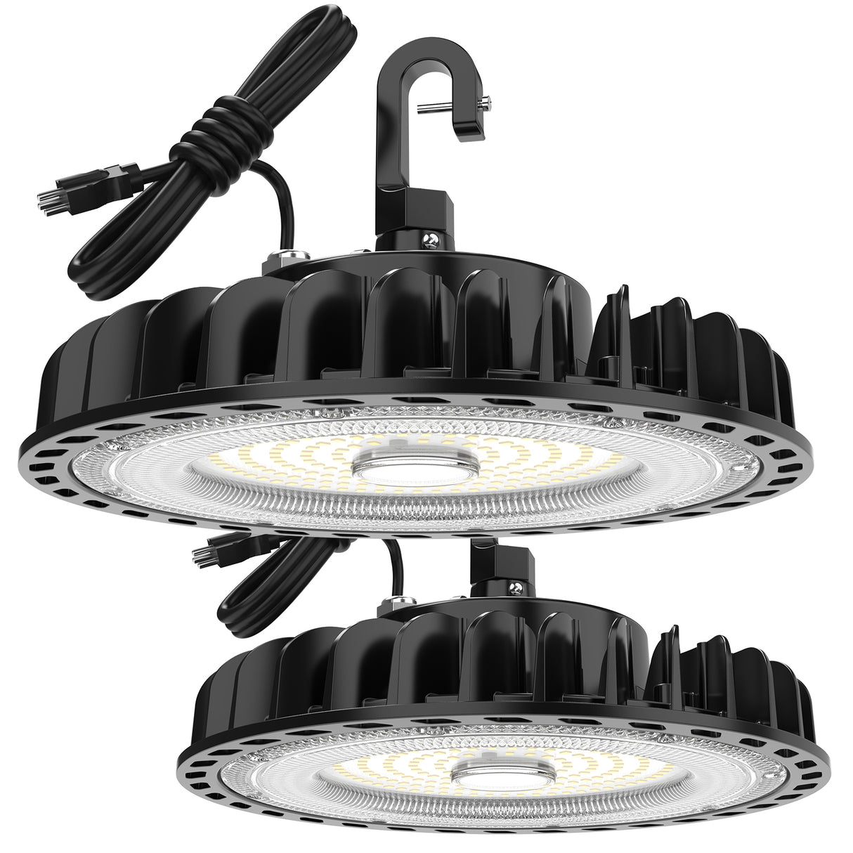 HYPERLITE UFO LED High Bay Light, black, hanging with hook