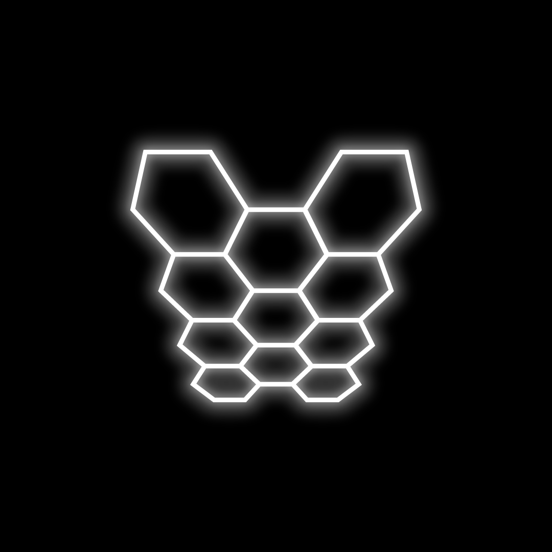 Hexagon LED Garage Lights Gen 2 design