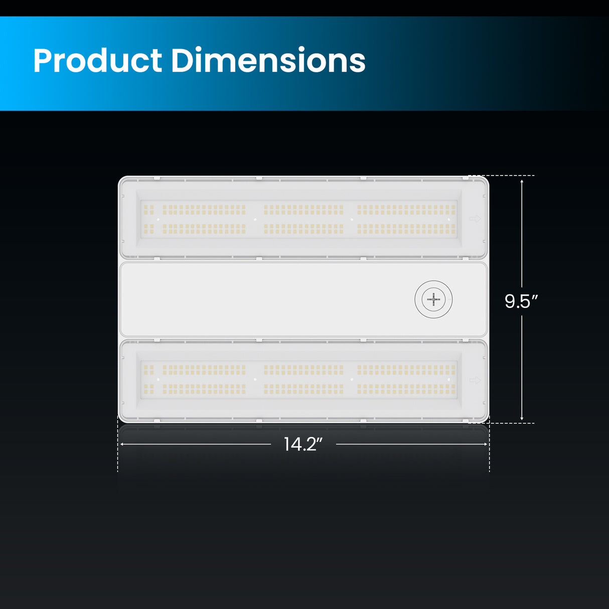 HPLH02 Series LED High Bay Light Dimensions