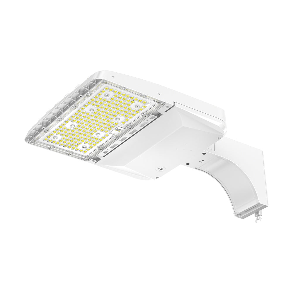White XALH Series LED parking lot light fixture