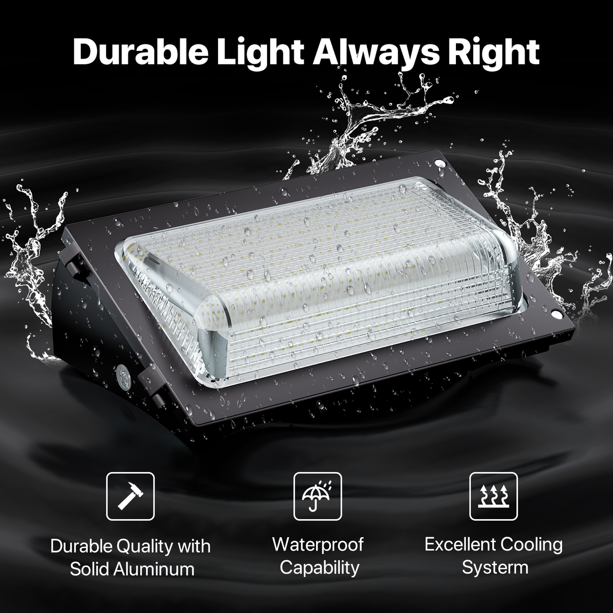Durable Oval series LED Wall Pack Light with Waterproof capability and Cooling System