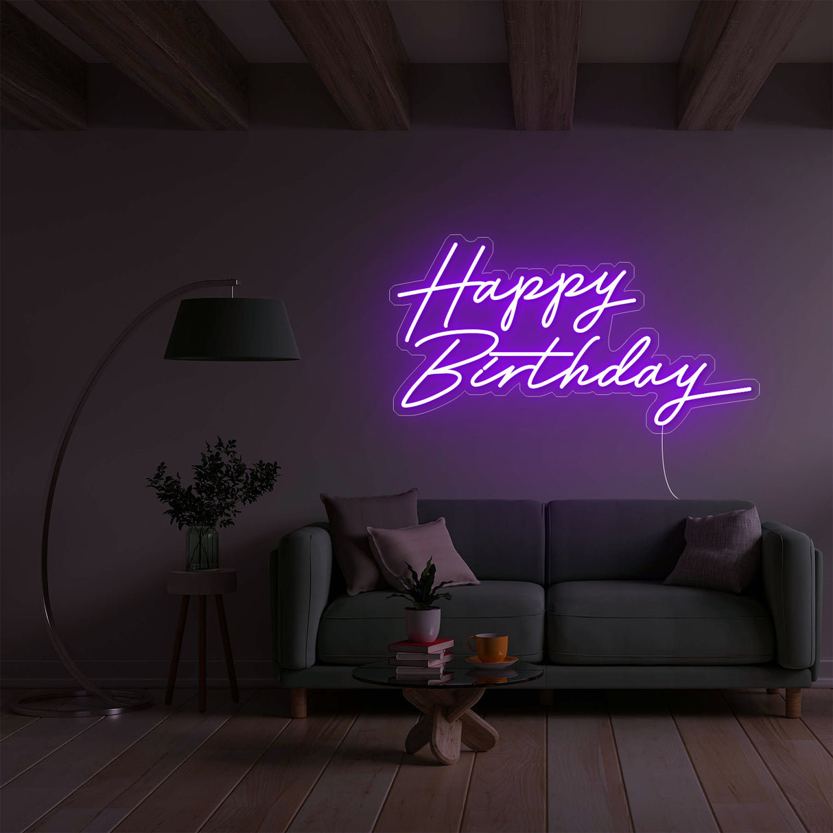 Happy Birthday LED neon sign decor for home