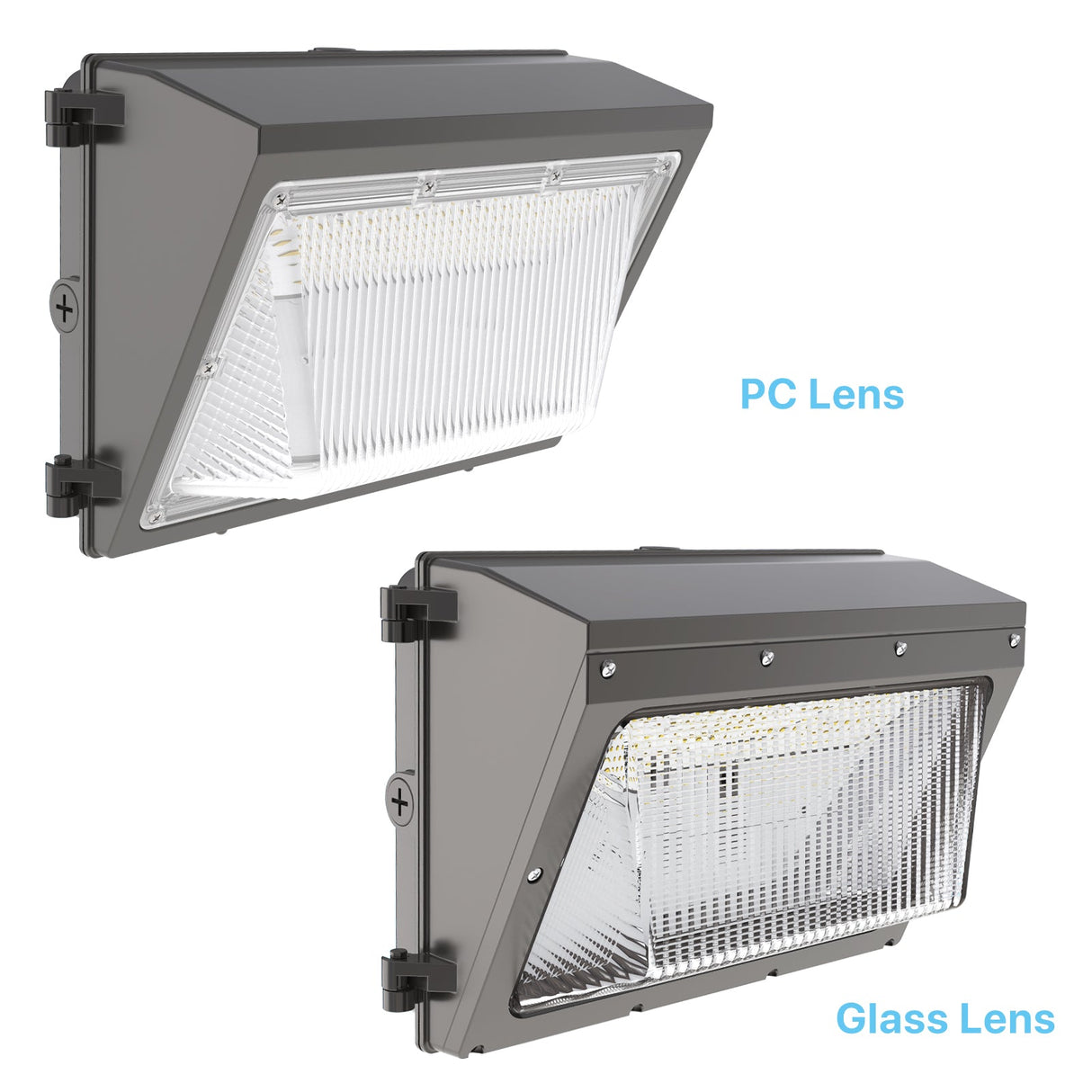 WPC Series Wall Pack Lights with PC and Glass Lens Options