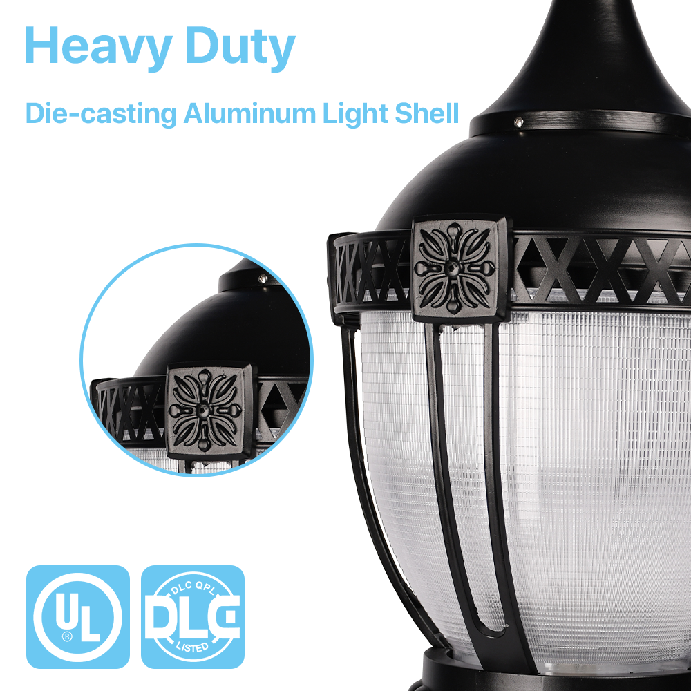 TPG7 Post Top Light - Heavy Duty Die-casting Aluminum Shell