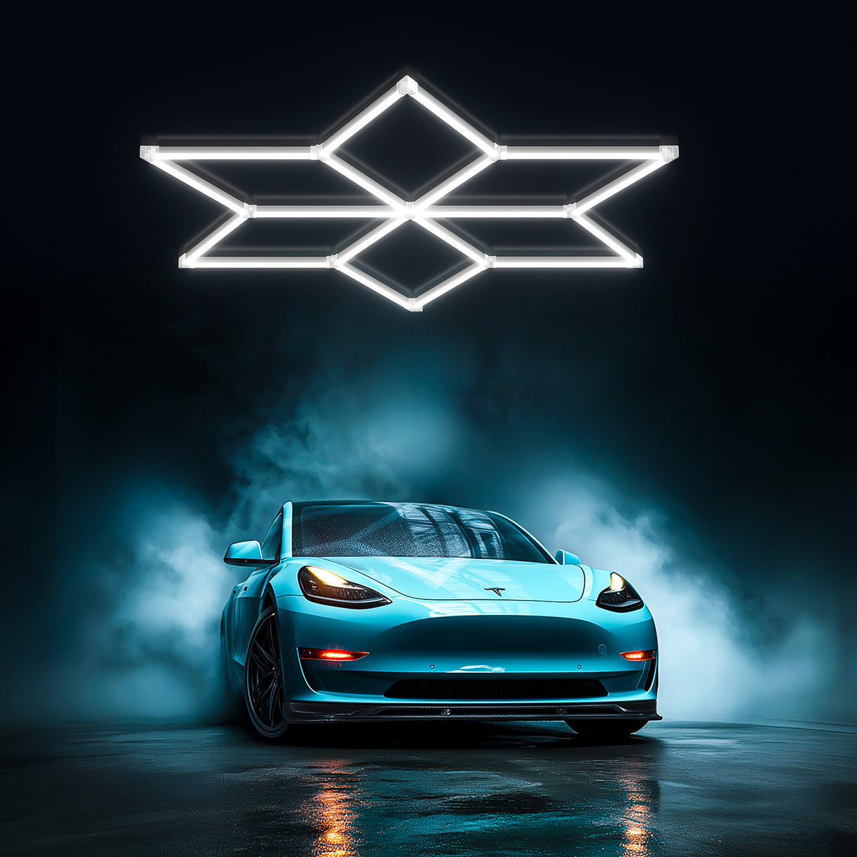 7x8ft geometric light grid