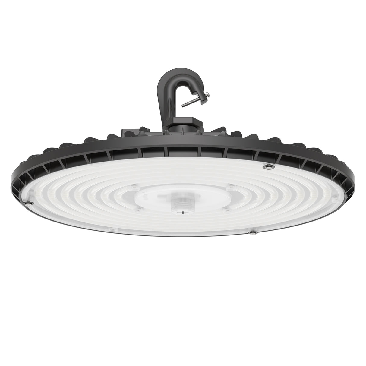 UFO high bay LED light fixture with hook mount