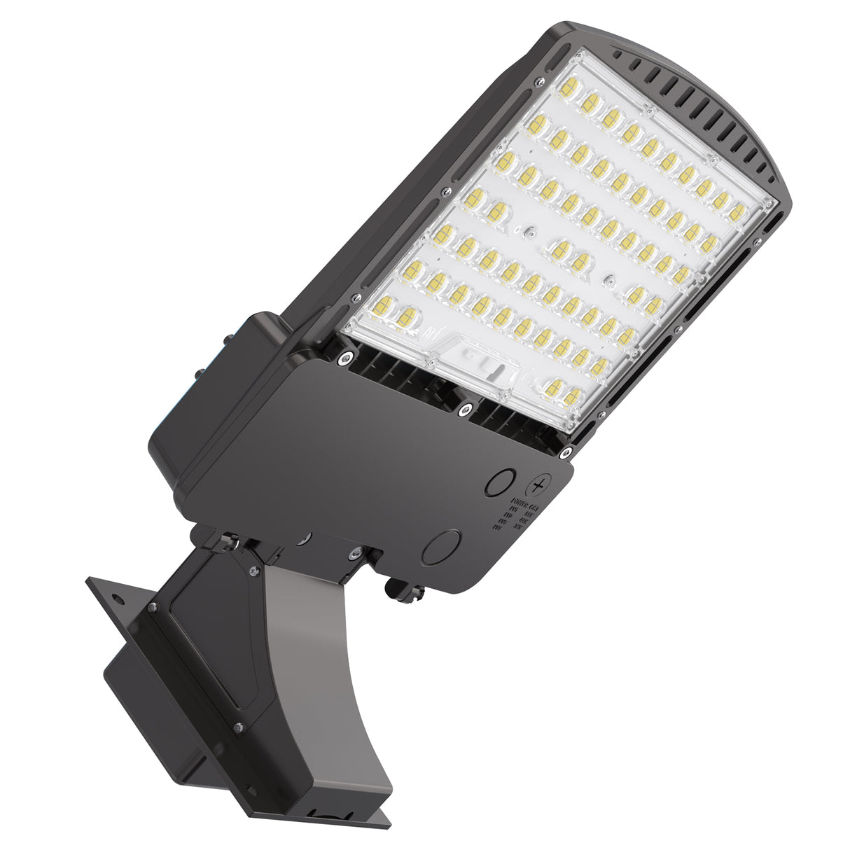HPPK01 Series Parking Lot LED Light Fixture - Angled View