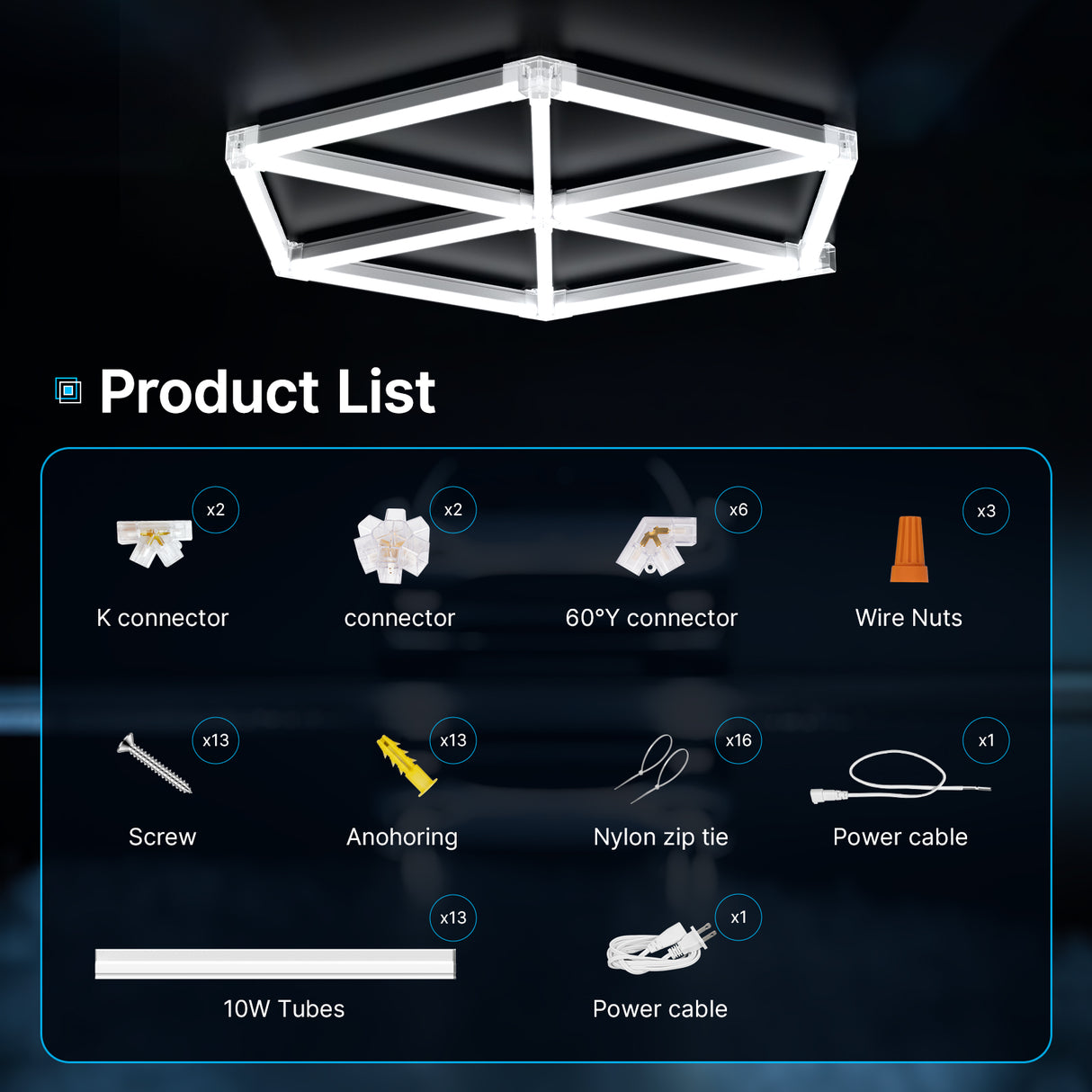 Geometric lighting pattern