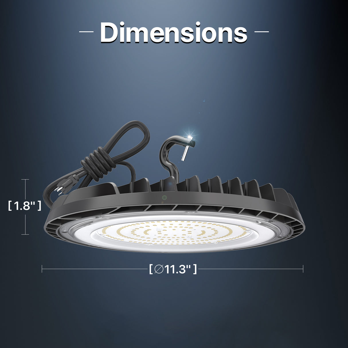 Hyperlite Saturn Series High Bay Light Dimensions