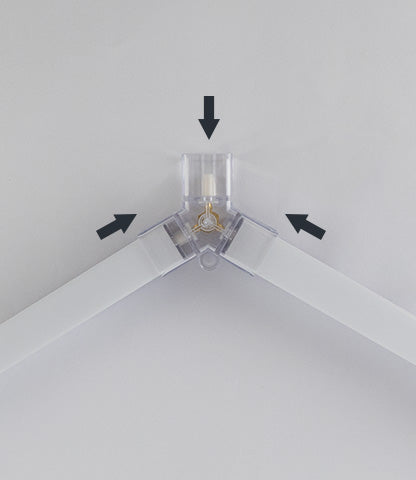 2.Connect the 120° Y connector