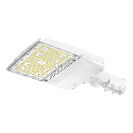 White XALH Series LED Parking Lot Light, Energy Efficient