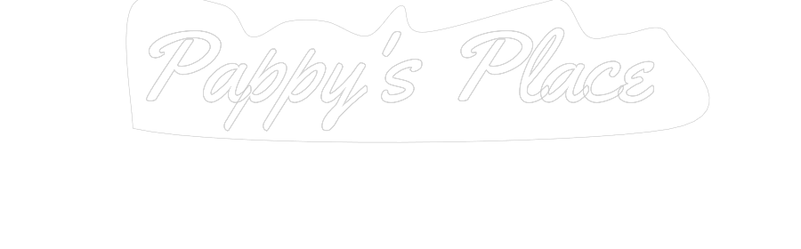 Pappy's Place neon sign custom design