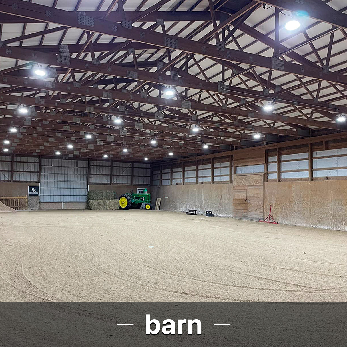 Barn illuminated by HYPERLITE LED High Bay Lights