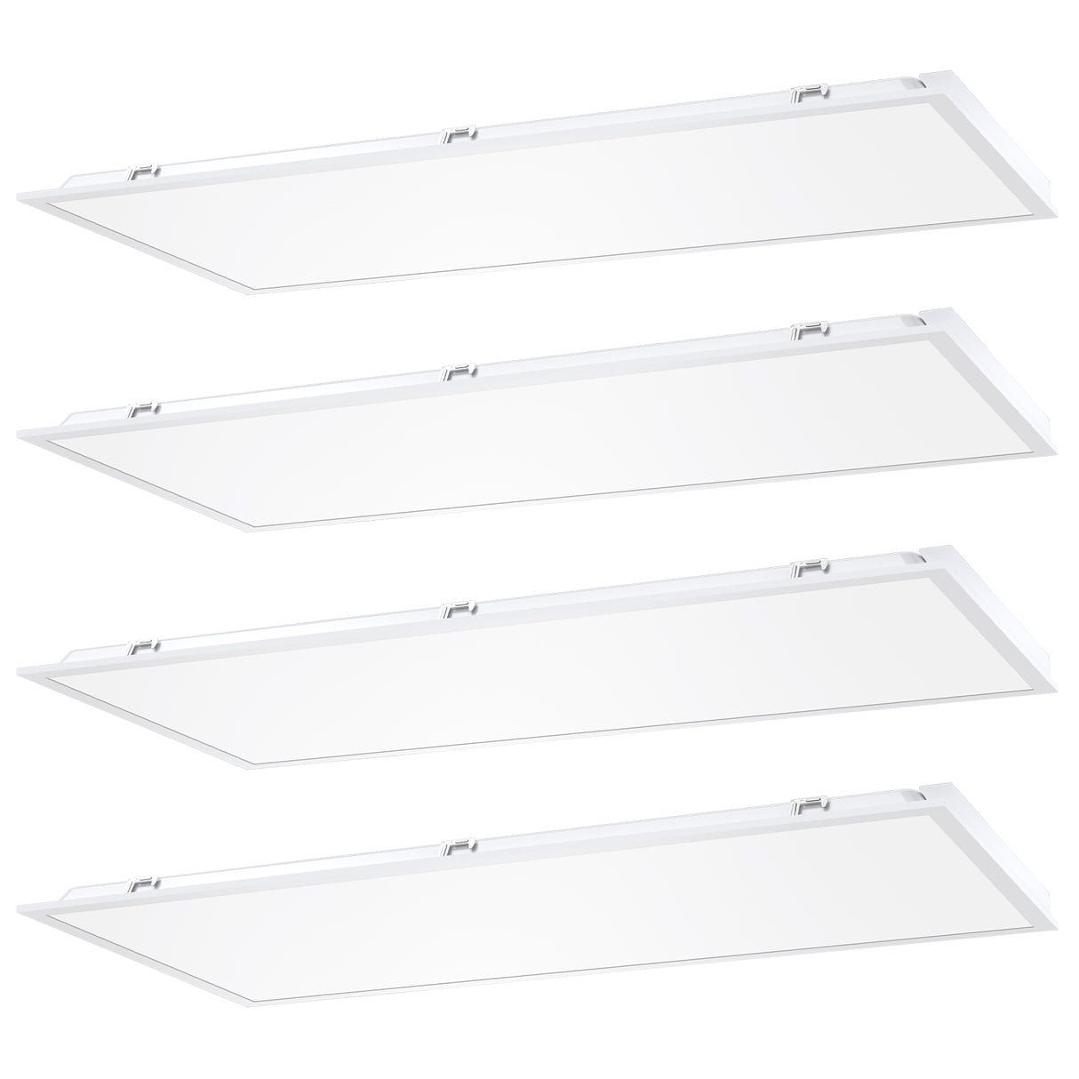 Four pack of BPL series recessed LED panel lights