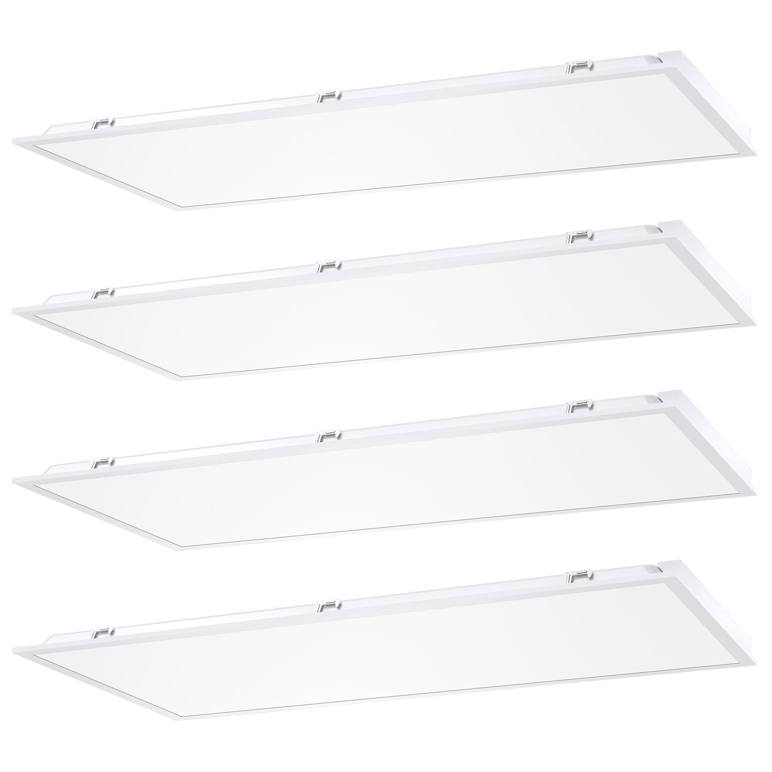Four pack of BPL series recessed LED panel lights
