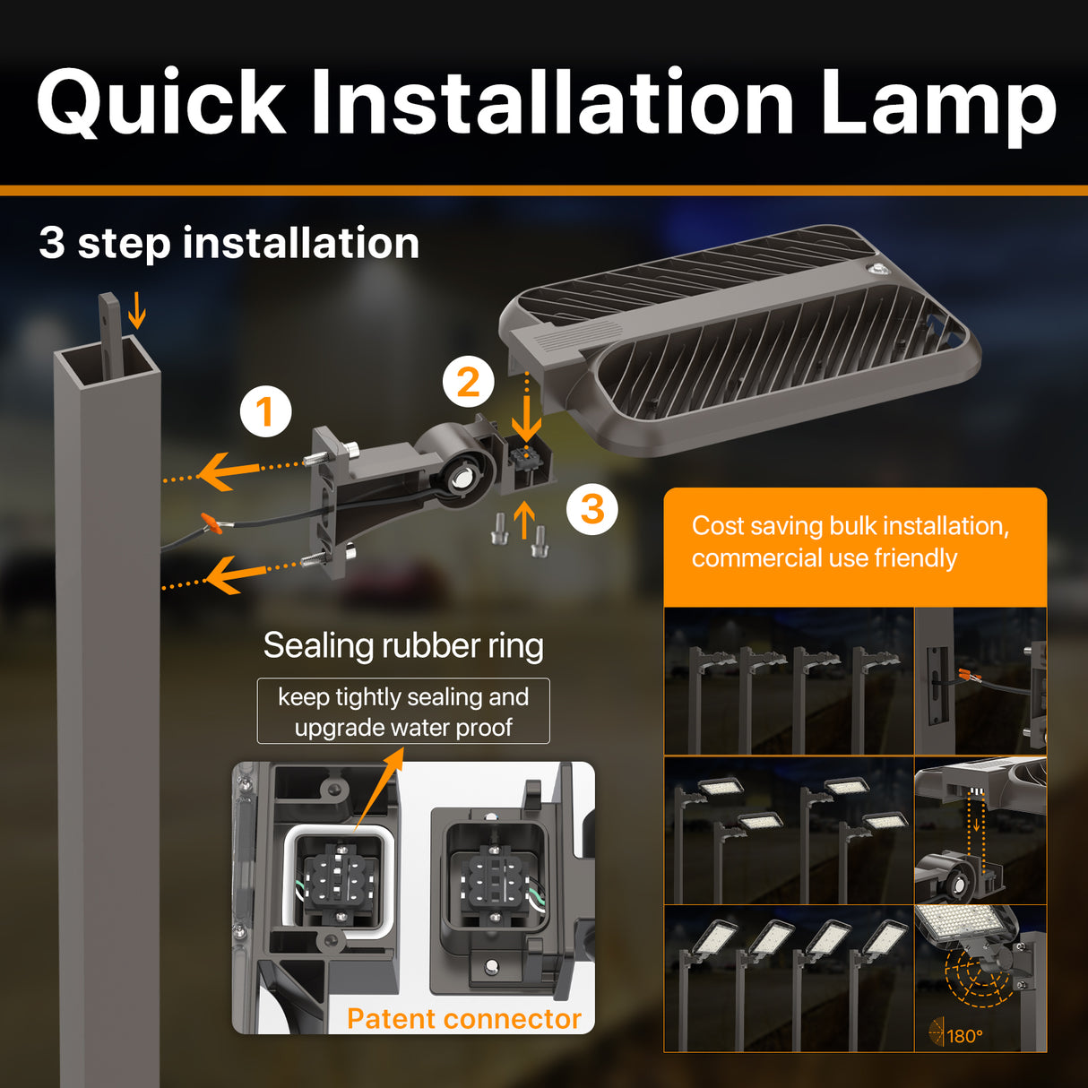 Easy installation lamp