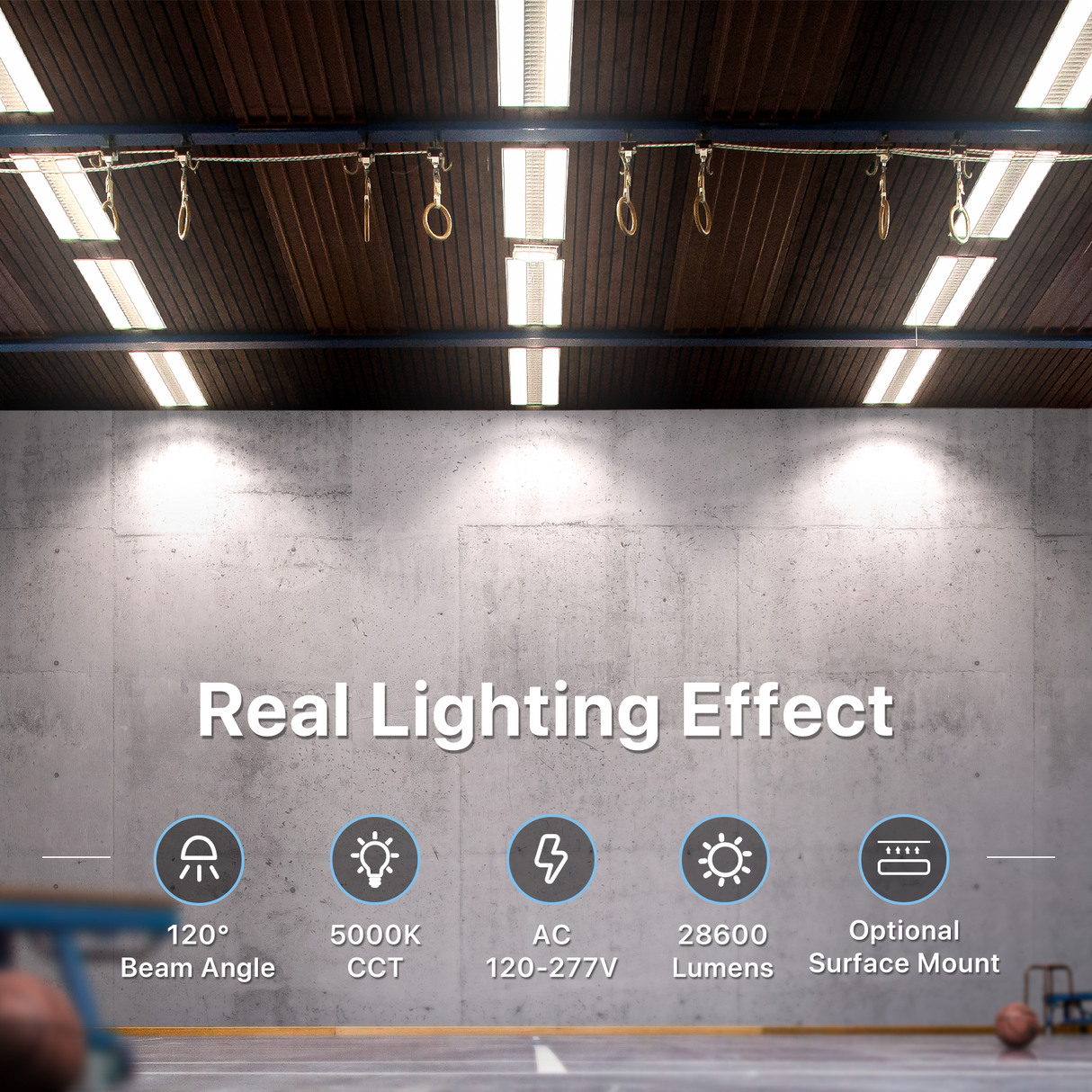 Hyperlite Will Series LED high bay light Real Lighting Effect