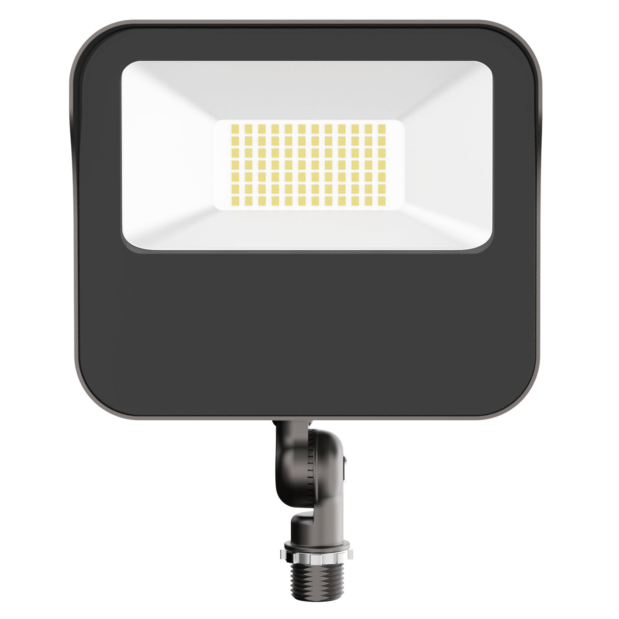 Black HPFD01 Series LED flood light with bracket