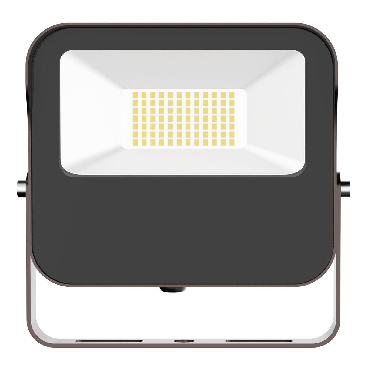 Black LED Flood Light with Adjustable CCT and Wattage