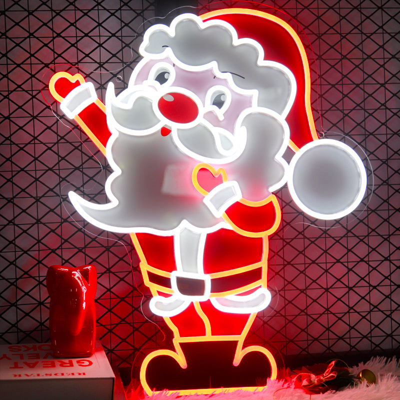 LED Neon Santa Claus Sign for Christmas