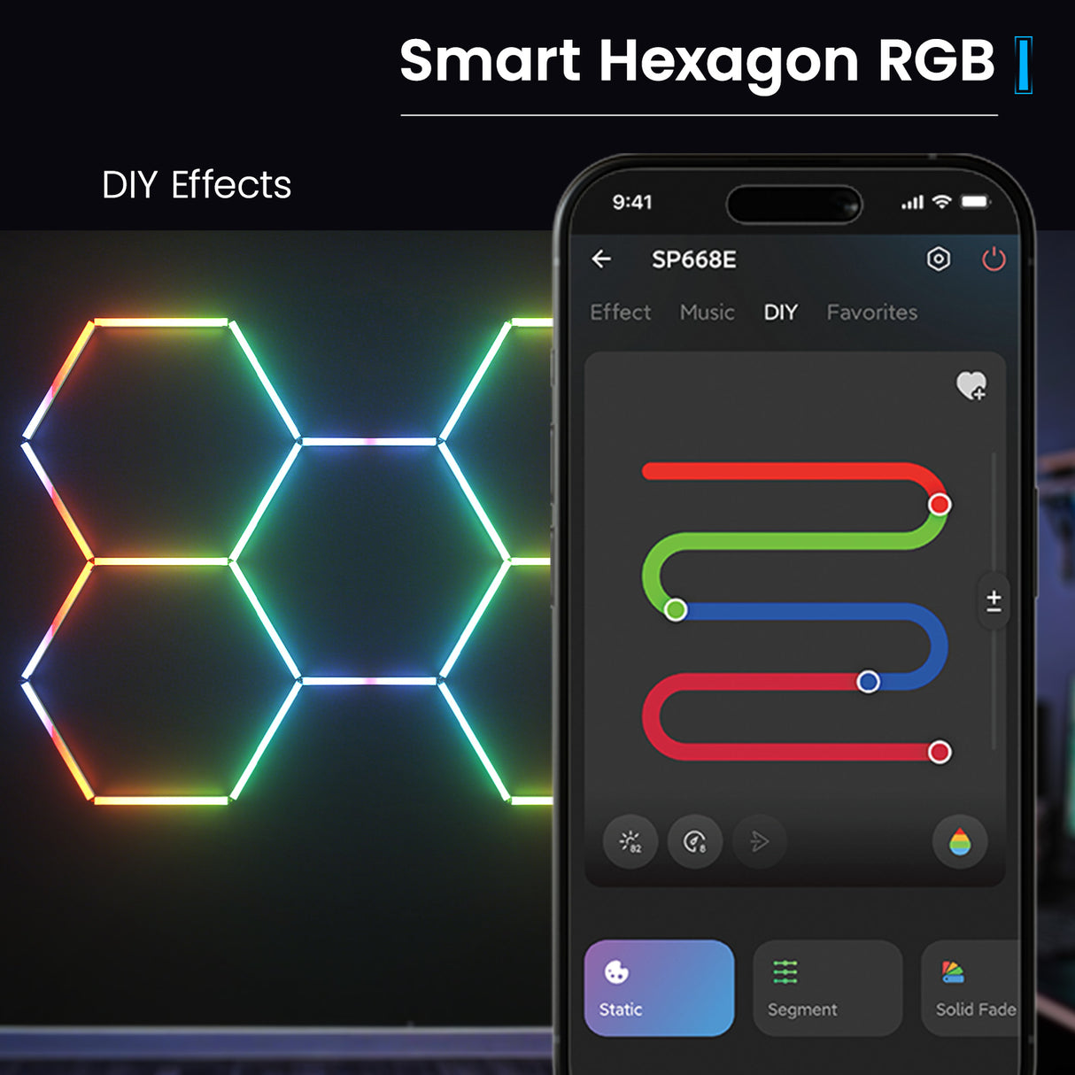 Smart Hexagon RGB - DIY Effects