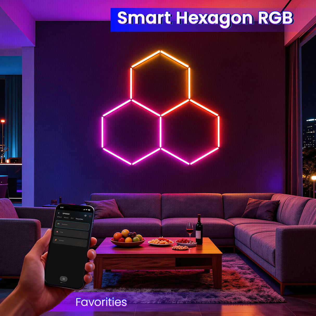 Smart Hexagon RGB - DIY Effects