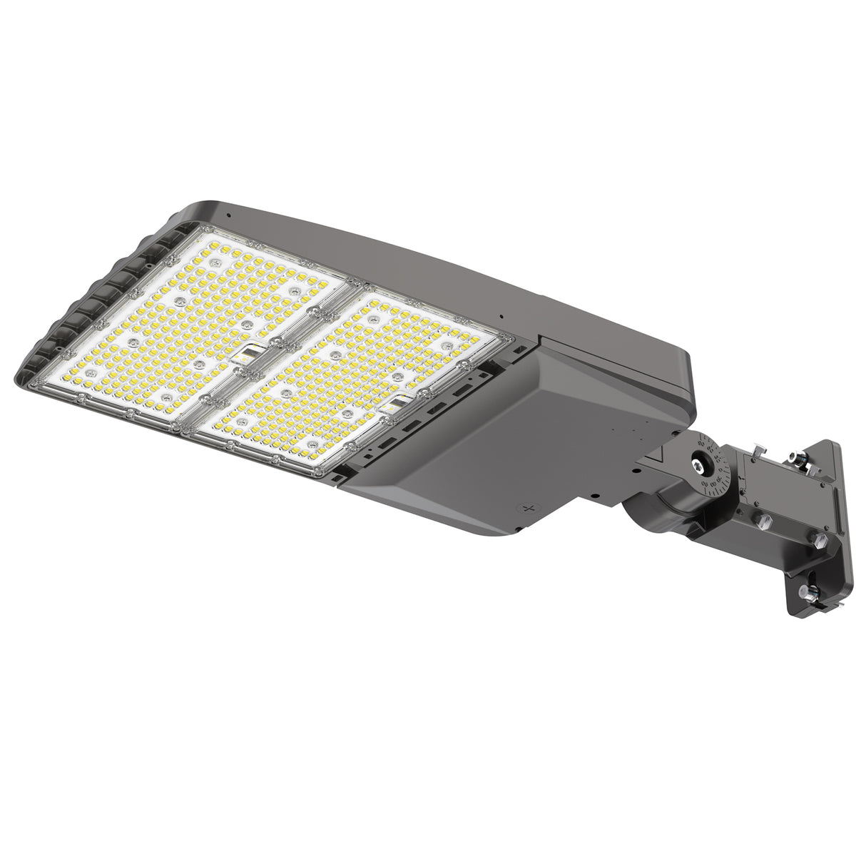 LED parking lot light, adjustable bracket, aluminum body, 22900 lumens