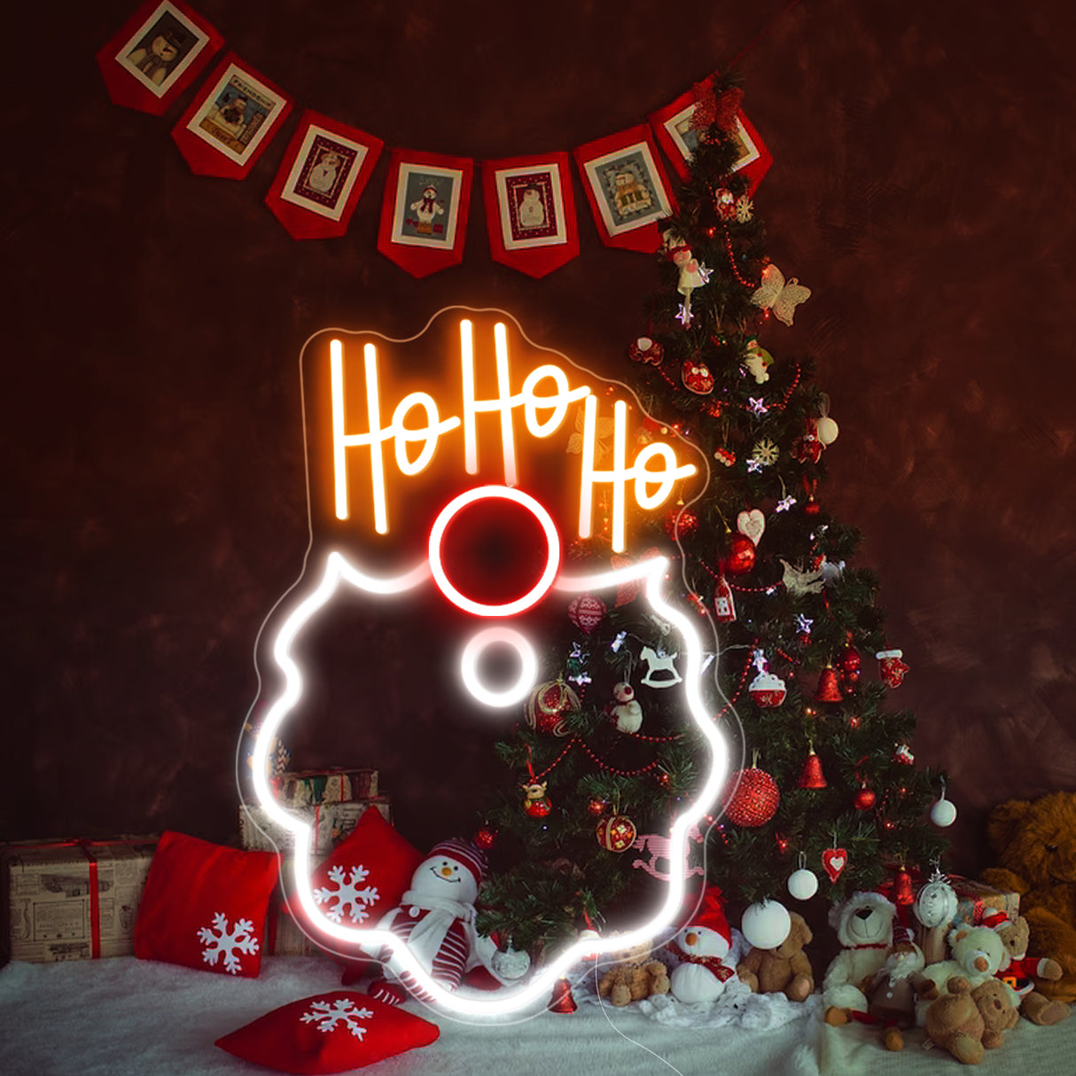 HO HO HO Christmas LED Neon Sign