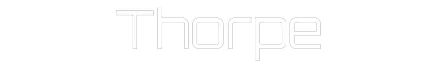 Thorpe custom neon sign