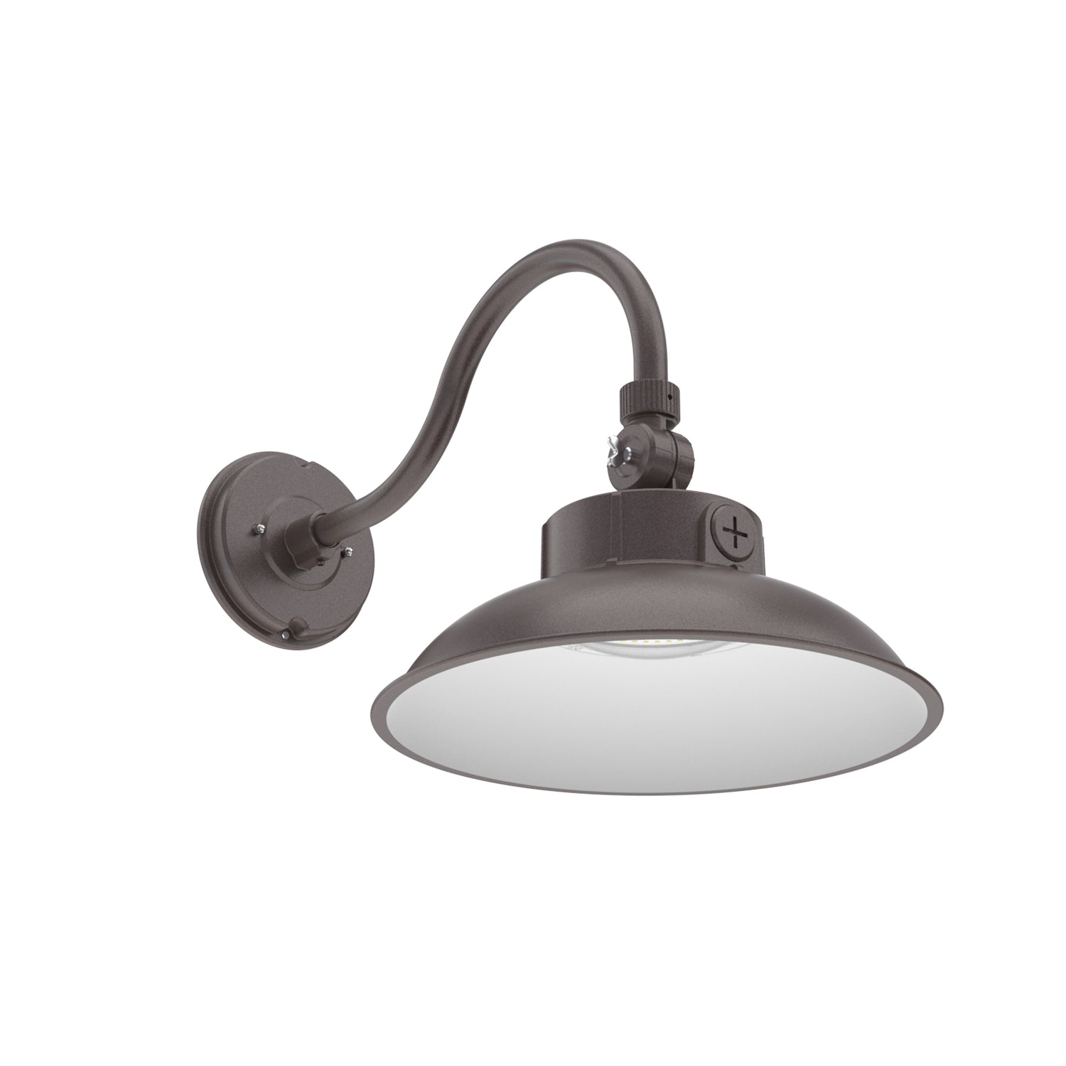Bronze gooseneck barn light
