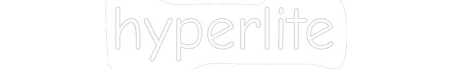 Hyperlite neon sign logo