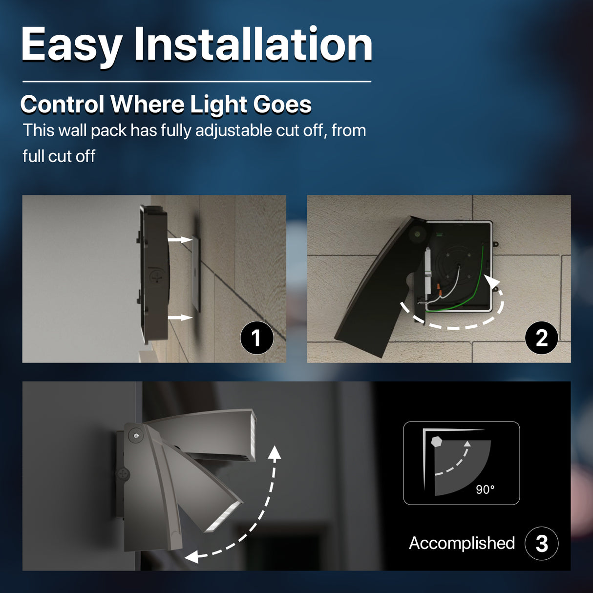 Hyperlite Wall Pack Light Easy Installation Guide