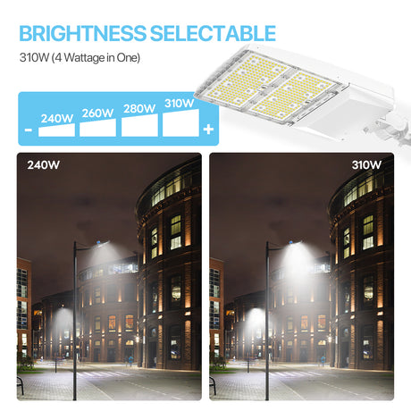 XALH Series Parking Lot Light Brightness Selectable