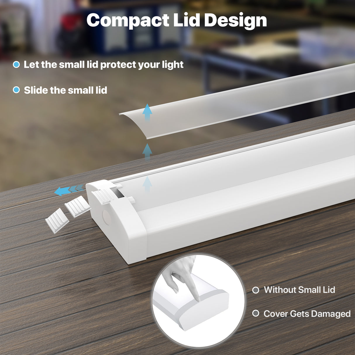 Hyperlite 4FT LED Wraparound Light - 6600 lumens, 4000K