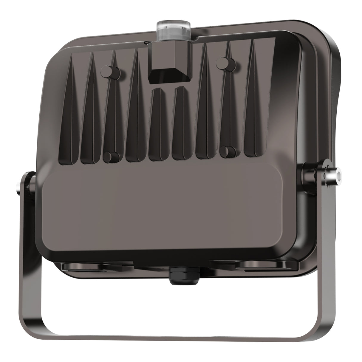 Black HPFD01 Series LED flood light with bracket