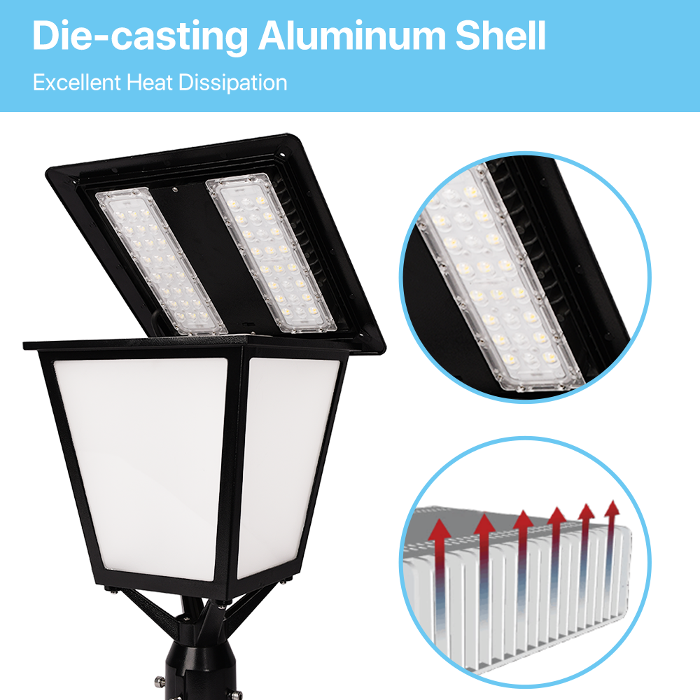 TP350 Series Post Top Light - Aluminum Shell and Excellent Heat Dissipation