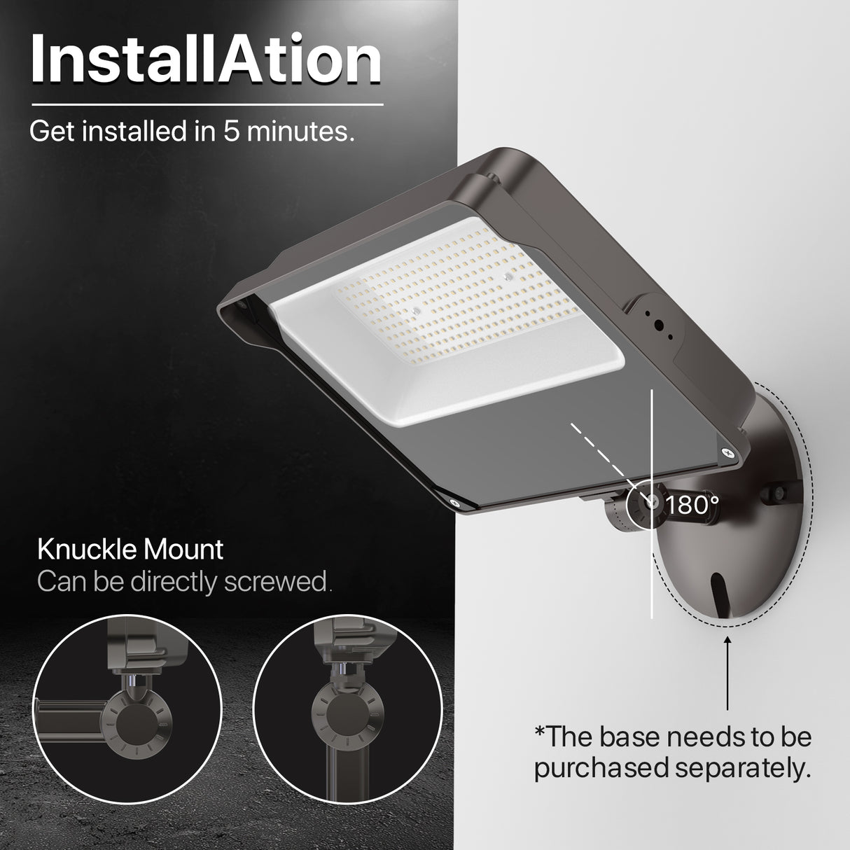 Hyperlite LED flood light - Easy installation