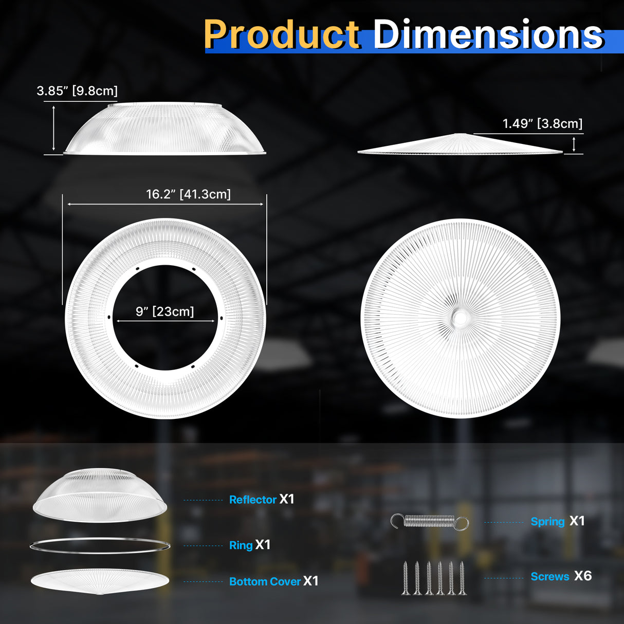 60 Degree Acrylic Reflector - Hero Series