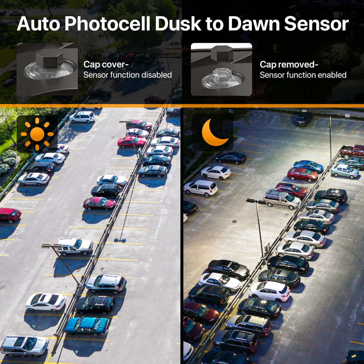 Dusk-to-Dawn LED Lot Lighting