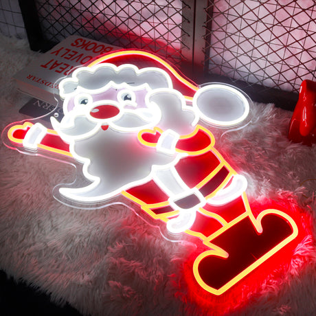 LED Neon Santa Claus Sign for Christmas Decoration