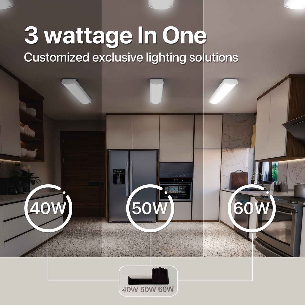 Hyperlite 4FT LED Wraparound Light - Adjustable Wattage