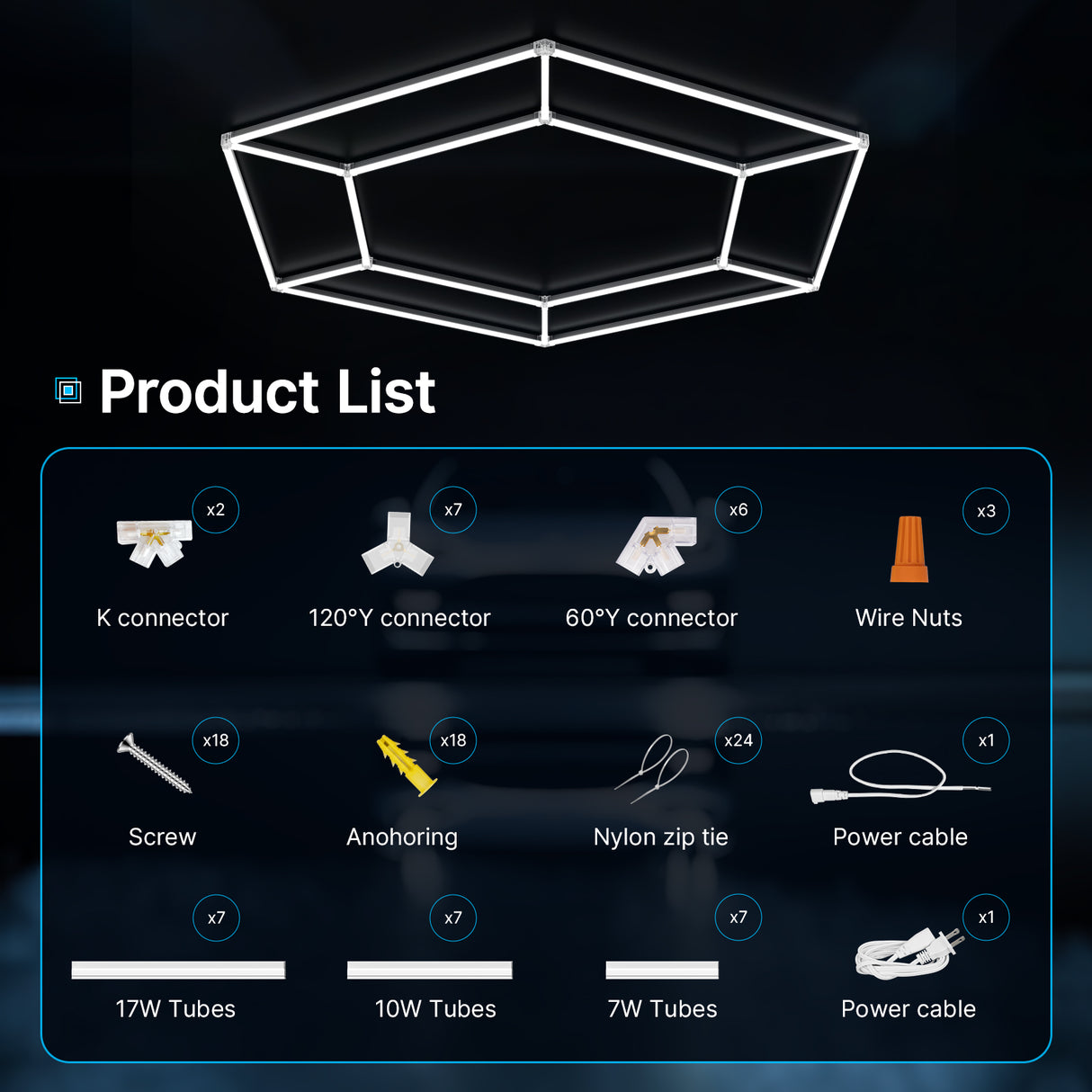 Uniform diamond illumination pattern