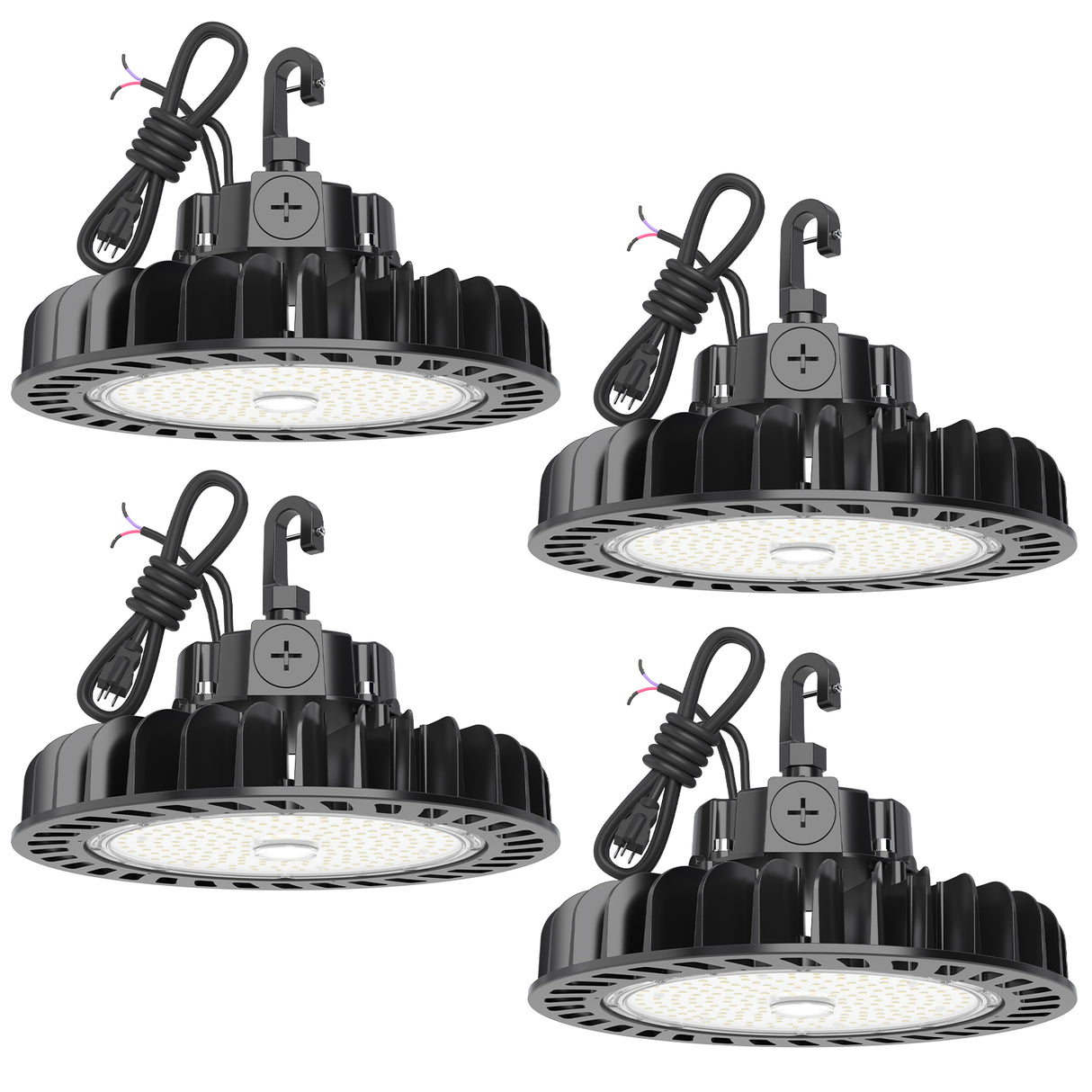 Hyperlite LED High Bay Light, commercial grade design with hook and power cord