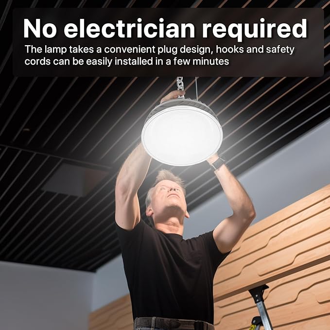 Hyperlite Saturn Series LED high bay light, easy installation